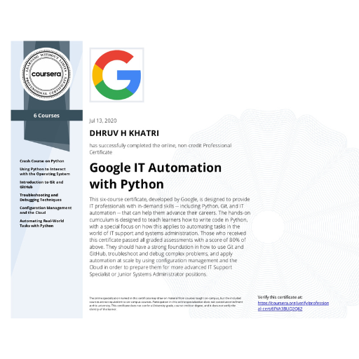 Google-IT-Automation-with-Python